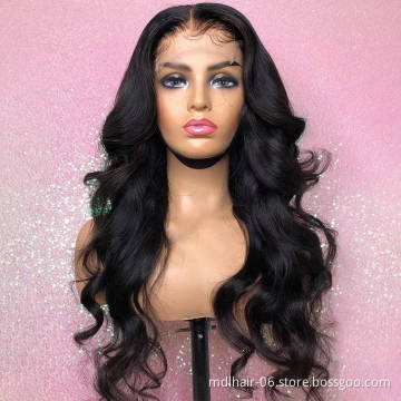 12A 40 Inch Lace Frontal Wig Human Hair Body Wave Pre plucked Lace Front Wig Cuticle Aligned Virgin Hair Wigs